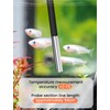 Aquarium Thermometer with Probe and Suction Cup, Mini Water Thermometer