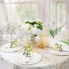 ReignSword 12 Pack Daisy Rustic Napkin Rings, Eucalyptus Leaves Flower