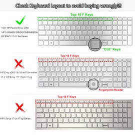 Keyboard Cover for 15.6" HP Laptop 15-DW/DY/CB/CC/CD/BW/BS/EF 15M-BQ/BP/CP 15-dy2703dx/dy2702dx/y5073dx/dy5033dx/dy2173nr/dw0083wm,HP 17.3" Laptop/HP Envy 17t 17M Touch/HP Pavilion 17 Skin-Hot Pink