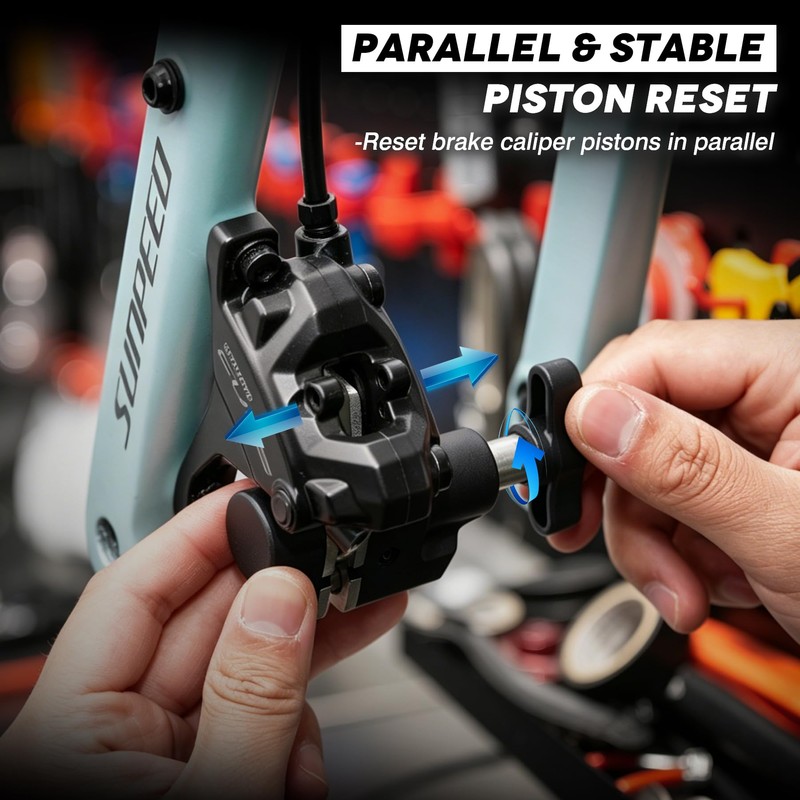 JJZOUEN Bike Piston Press Tool, Bicycle Brake Caliper Tool, Bike