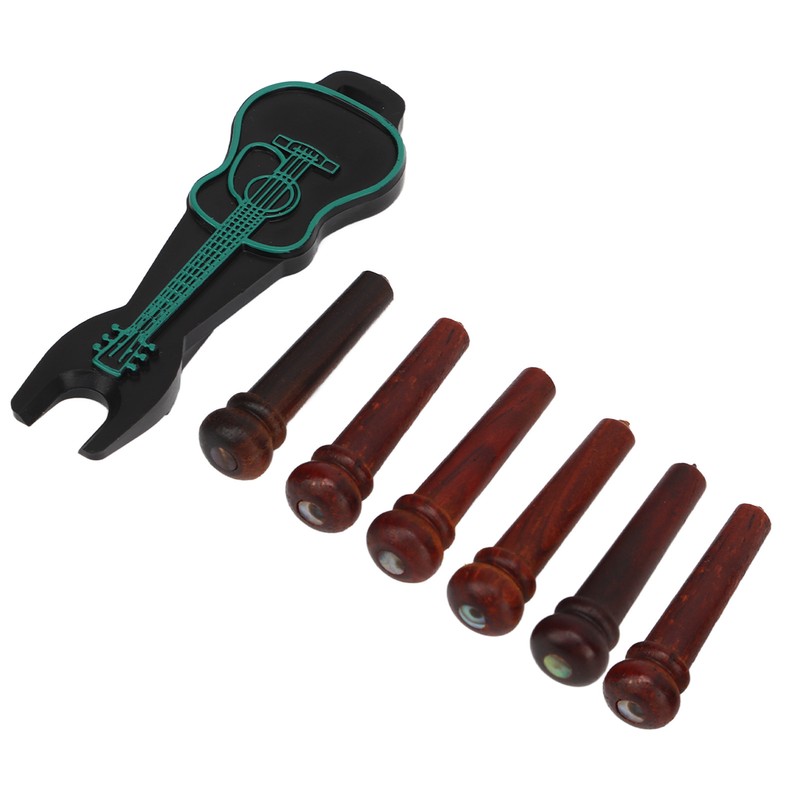 6Pcs Guitar Pin Maple Delicate Professional Acoustic Guitar Bridge Pin