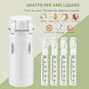 Dispenser da viaggio 4 in 1, confezione da 4 flaconi