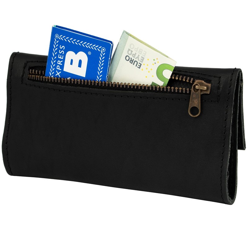 Eco-Friendly Magnetic Leather Pouch for Essentials