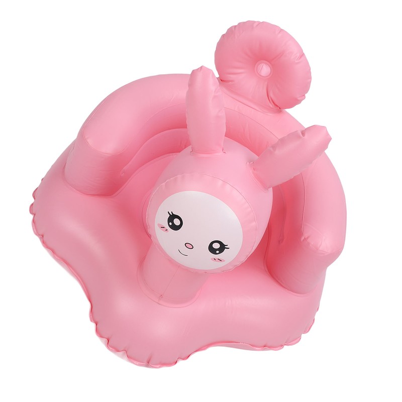 Inflatable Baby Chair Built in Air Pump Soft Cartoon Rabbit