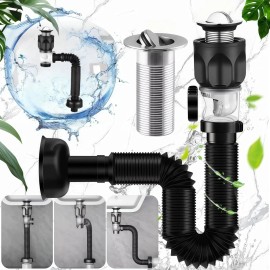 Cespol Con Sistema Anti Olores Y Botón Push Para Lavabo