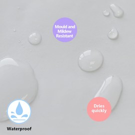 YISURE Shower Curtain Liner Short Length 60 Inch, White Peva Vinyl Waterproof Bathroom Small Shower Curtain Sets with 3 Heavy Magnets 70x60''