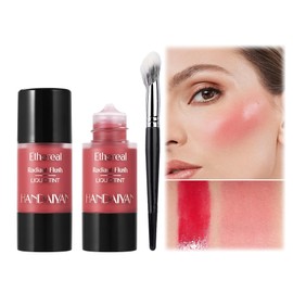 SIYDYRIT Liquid Blush for Cheeks, Blendable Cheek Tint, Long-lasting Liquid Blush with Naturally Radiant Finish, Daily Use Makeup Blush Drop with Brush-DREAMY