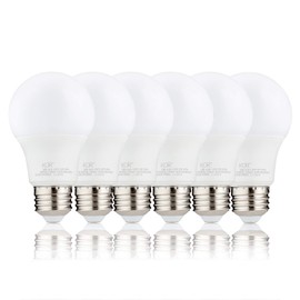 KOR (Pack of 6) 9W LED A19 Light Bulb – (60W Equivalent), UL Listed, 4000K (Cool White) 750 Lumens, Non-Dimmable, LED 9-Watt Standard Replacement Bulbs, with E26 Base, 15000 Hours, Long Life