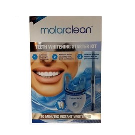 Molarclean Teeth Whitening Blue Led Light Whitening Gel Starter Kit