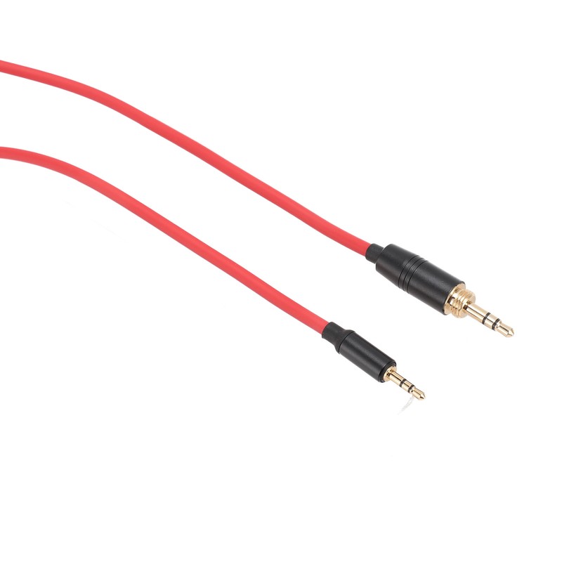 Coiled Headphone Cable Gold Plated Connector Replacement Headset Sound Cord