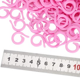 Agatige Marcadores de Punto de Ganchillo, Aguja de Ganchillo, Contador de Clip de Aguja de Aguja Tejida Marca de posición de Tejido de Aguja, Paquete de 500 marcadores de Punto de plástico