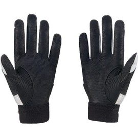 ZETT BG318RA Batting Gloves, Prostatus, Batting Grab, For Both Hands, Silver x Black (1319) M