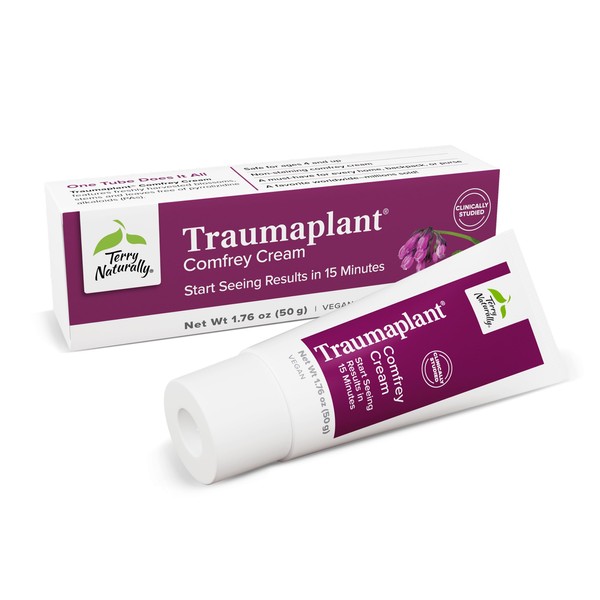 Terry Naturally Traumaplant Comfrey Cream - Non-Staining Herbal Cream -