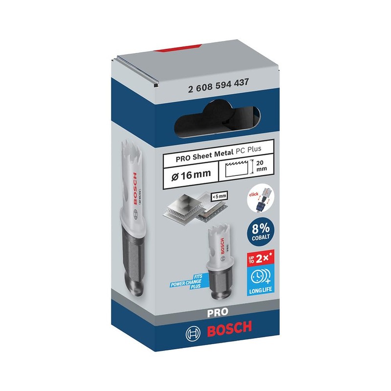 Bosch 1 x Pro Sheet Metal Power Change Plus Hole
