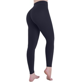 Sunzel Sustainable Butt Lifting Leggings for Women, No Front Seam High Waist Tummy Control Booty Sculpting Workout Yoga Pants 25" Ash Blue Medium