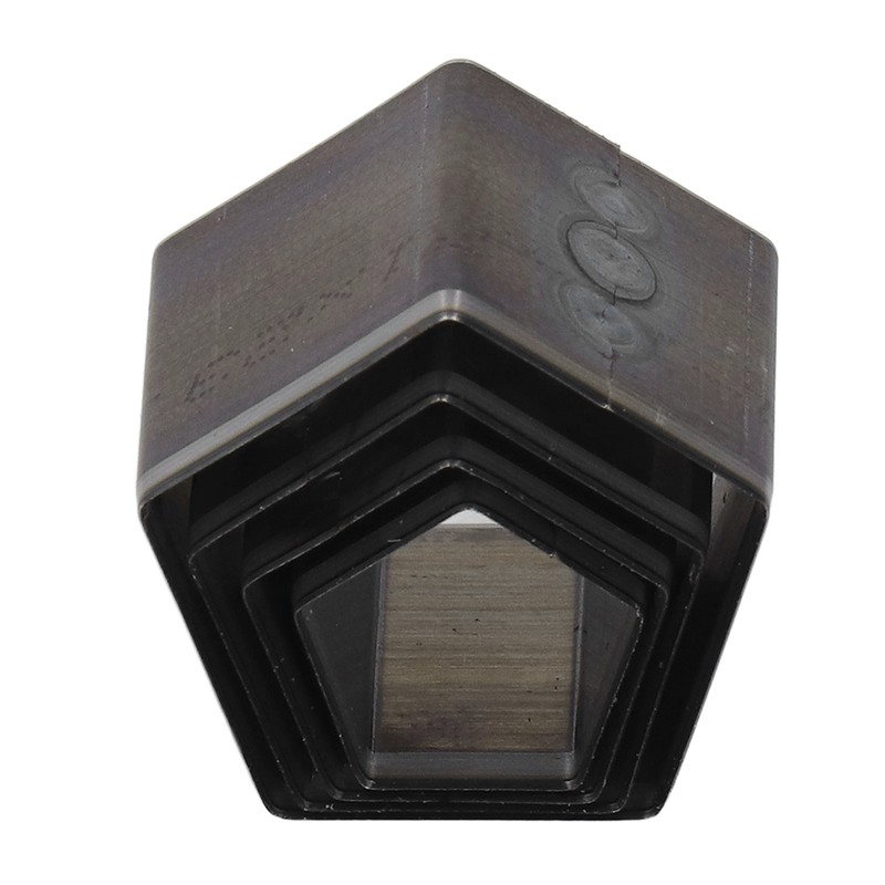 4Pcs Pentagon Cutting Punching Die Alloy Steel Leather Cutting Mold
