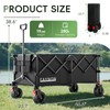 46" L Collapsible Foldable Extended Wagon, 500LB Weight Capacity with