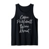Cute Pickle Ball Grandma Gift Coffee Pickleball Wine Repeat Tank