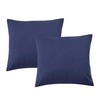 LINENOVA Luxury Cotton Blend Pillowcases (Set of 2) - European