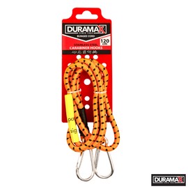 Duramax Heavy Duty Bungee Cord with Carabiner Hook, 122 cm Size