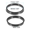 X AUTOHAUX 71.5mm to 66.6mm Universal Car Hub Centric Rings
