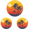 Golf Cart Decals, Palm Tree Sunset Design, Hood and Side