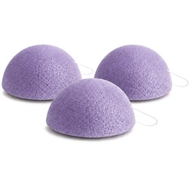 Konjac Sponge Lavender Inflamed and irritated skin – Value Pack of 3