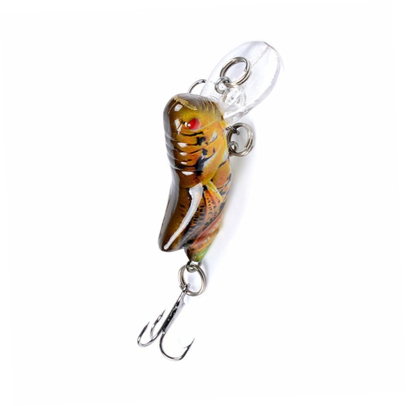 KOMBIUDA 4pcs Grass Carp Simulation Lures Lifelike Fishing Baits for
