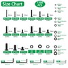 Metric Screws Suitable for 3D Printer DIY, 1500PCS M2 M3