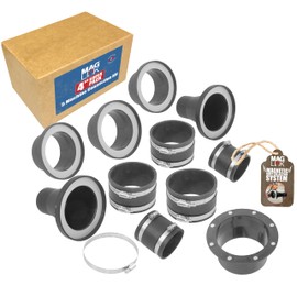 Mag Link 4" Magnetic Dust Collection Fittings Super Pack for Dust Collectors, Quickly Connect Hose to Machinery Ports