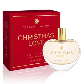 CHRISTMAS LOVE Eau de Parfum – Limited Edition Holiday Perfume for Women – Vegan Fragrance with Sicilian Mandarin, Cinnamon & Vanilla – 75ml / 2.5oz Heart-Shaped Bottle