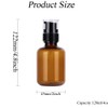 2Pcs 120Ml/4oz Empty Amber Plastic Lotion Pump Bottles with Black