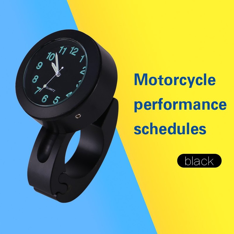 Keenso Motorcycle Handlebar Clock, Universal Motorcycle 7/8" 1" Handlebar Watch