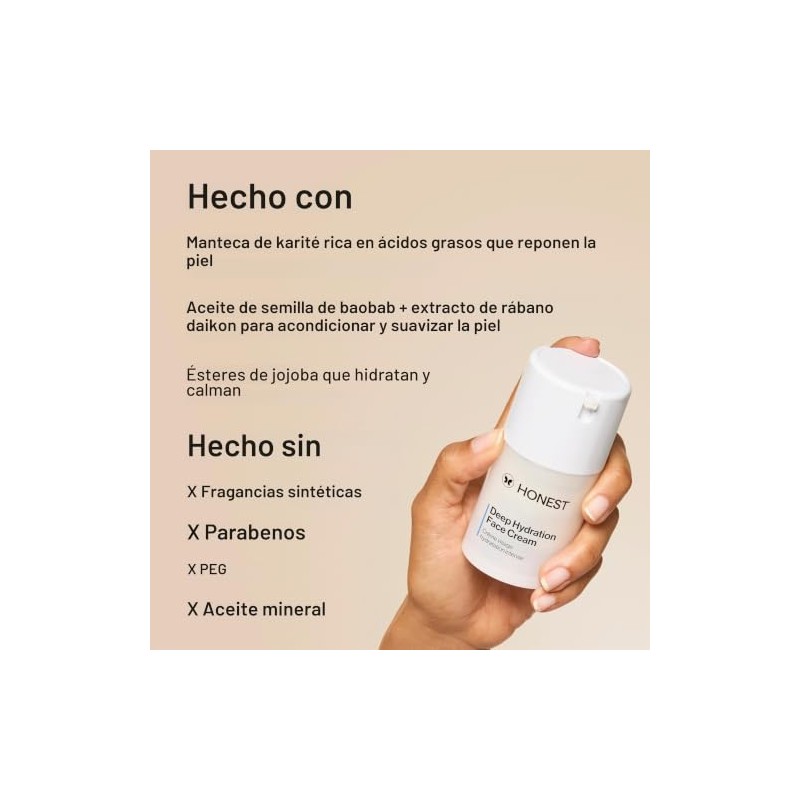 Honest 4346004732 The Company Deep hydration face cream, 50,27 mililitros