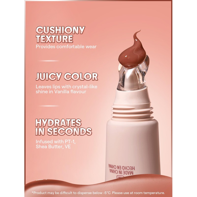 SHEGLAM Crystal Glaze Moisturising Lip Gloss Hydrating Jelly Long Lasting