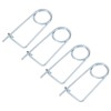 M METERXITY 4-Pack Brooch Shape Cotter Safety Pin, 4x63mm Spring