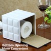 AIMALL Leather Square Tissue Box Holder with Waterproof Design, 5.31