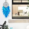 Dreamlike Double Blue Tree of Life Dream Catcher Wall Decor