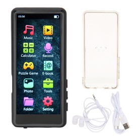 MP4 Player Bluetooth Stereo 3.5 Inch HD Full Touch Screen Portable Music Player with Speaker for Sports Travel