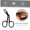 WOONEKY 6pcs Eyebrow Stainless Steel Eyebrow Clamp Tools for Precise