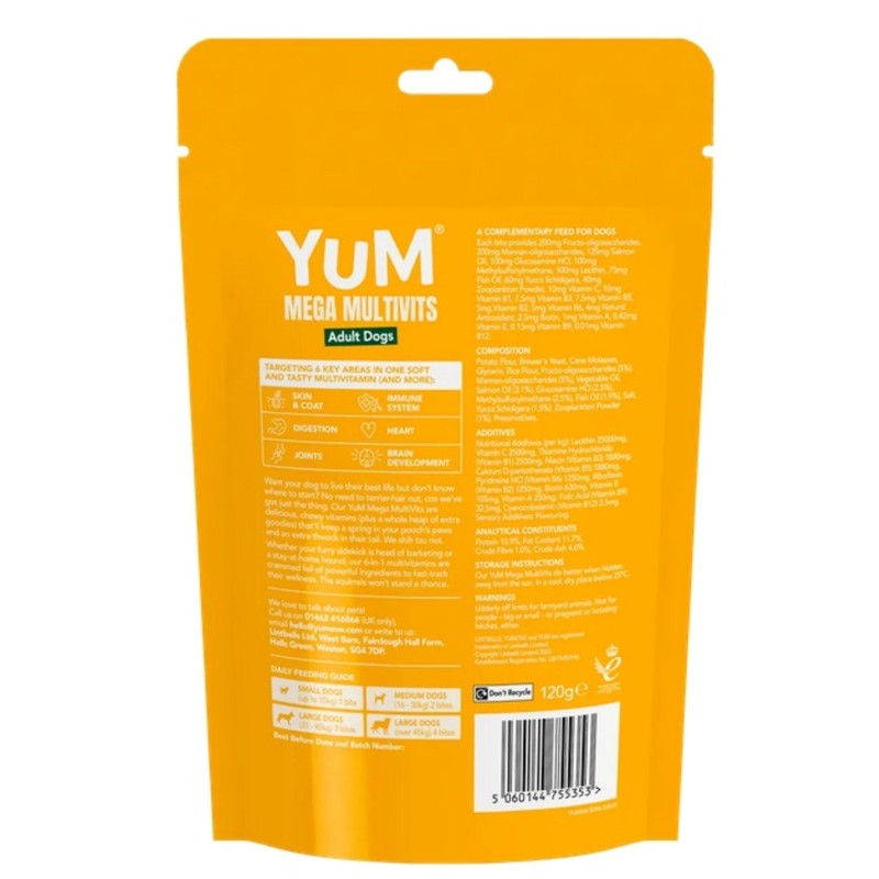 YUM Mega Multivits Adult Dogs 6 in 1 formula X