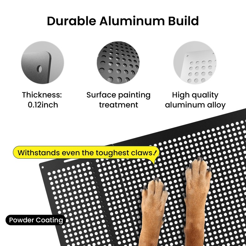 Safoner Premium Adjustable RV Entry Screen Door Grille, Adjusts from