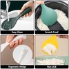 FireKylin Silicone Standing Rice Spatula with Non-Stick Paddle, Heat Resistant