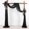 Wedding Arch Draping Fabric Black Backdrop Curtain Drape Easy to
