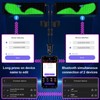 2 luces programables de ojos de diablo para coches, ojos
