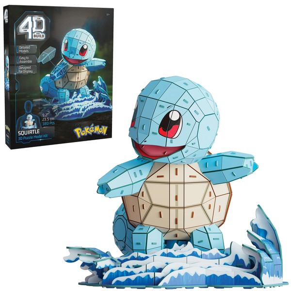 4D Build - Pokémon Schiggy - Detailed 3D Model Kit