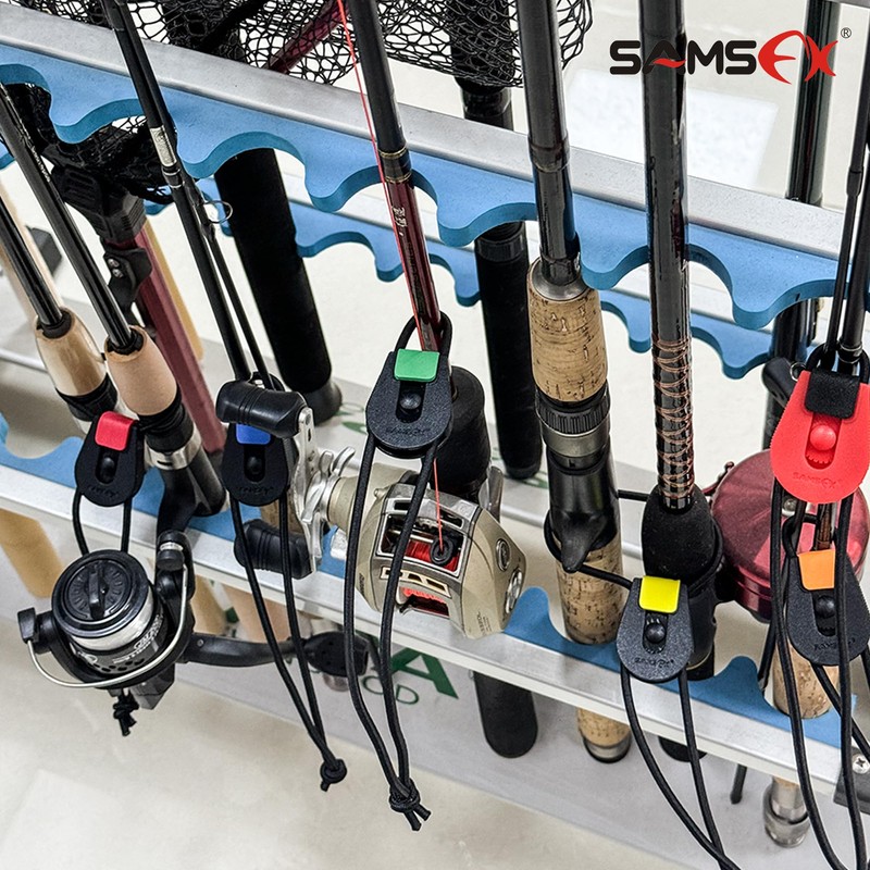 SAMSFX Fishing Rods Belt Quick Ties for Casting, Spinning &