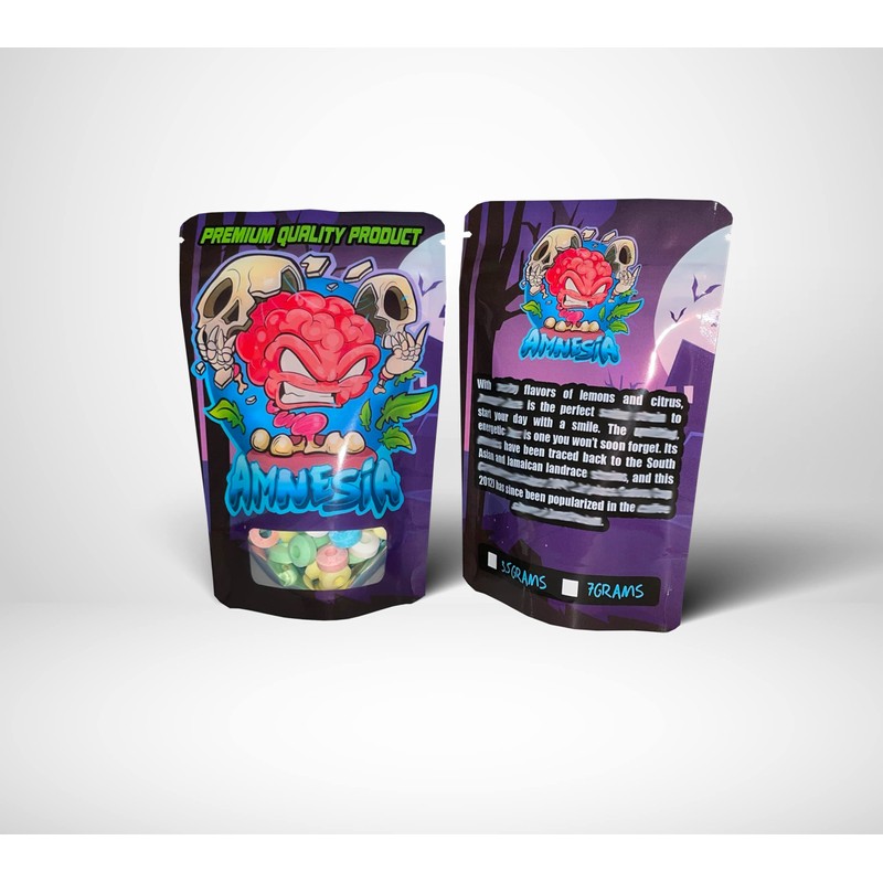 Amnesia mylar bags 3.5g x25