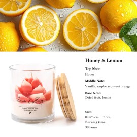 AIKUN  Scented Candle Luxury Fragrance Glass Jar Soy Wax Aromatherapy Candle for Brand Promotioncolor: Light green, size: 6*7cm, scents: Honey & Lemon, candle weight: 7.5oz