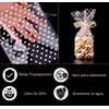 100 x Clear Cellophane Candy Bags with White Dots 100